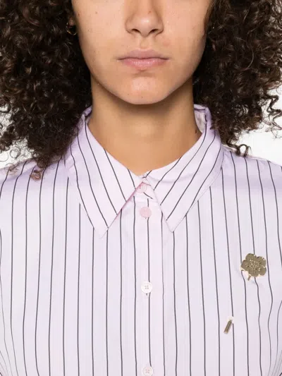 Kenzo Striped Shirt In Pink