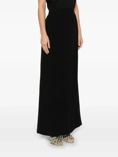 Fendi Gonna In Cady Stretch Nero  Donna In Black