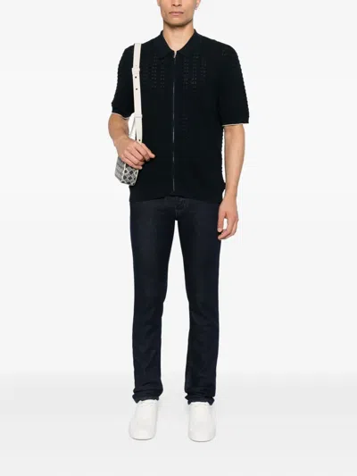 Jacob Cohen Belt Loop Jeans In Blue