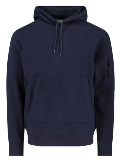 C.p. Company Cotton Hoodie In Blue
