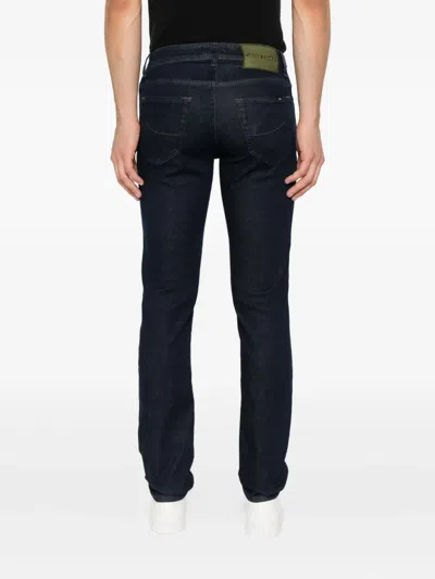Jacob Cohen Belt Loop Jeans In Blue