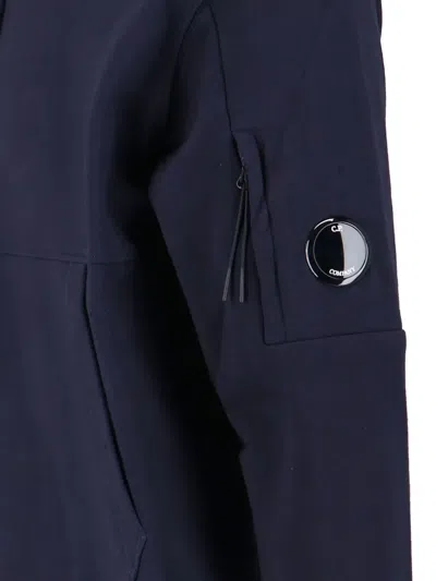 C.p. Company Cotton Hoodie In Blue