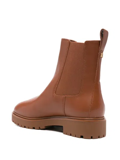 Ralph Lauren Elastic-panelled Boots In Brown
