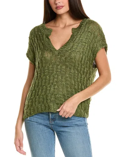 Celestine Sei Loose Knit Sweater In Green