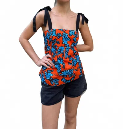 Hunter Pruett Top In Cherry Bloom In Red