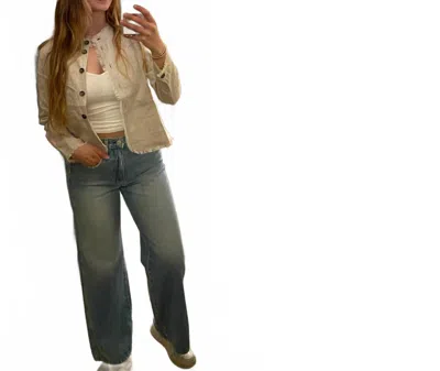 Foil Women's Don't Be A Frayed Jacket In String In Neutral