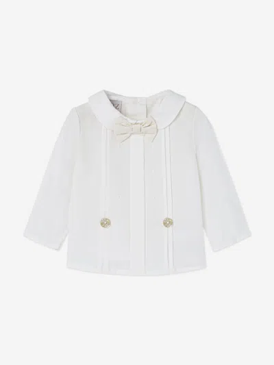 Paz Rodriguez Baby Boys Trouser Set In White