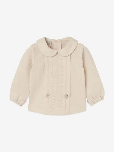 Paz Rodriguez Baby Boys Blouse And Shorts Set In Neutral