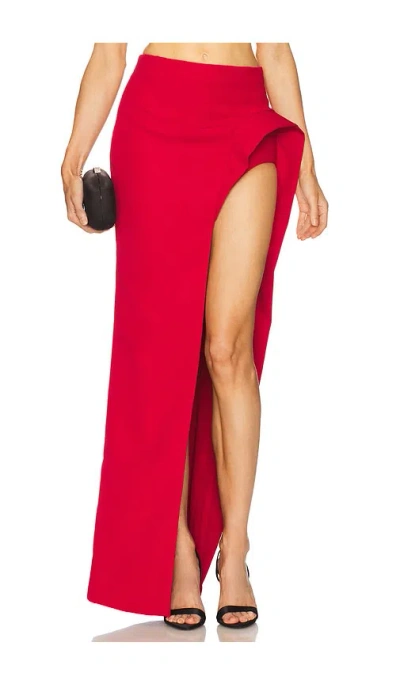 Gaurav Gupta The Molded Nyx Skirt In Red