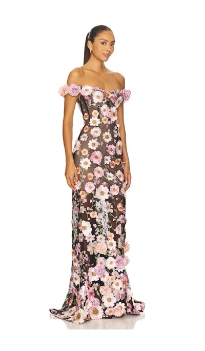 Bronx And Banco Jasmine Gown In Brown