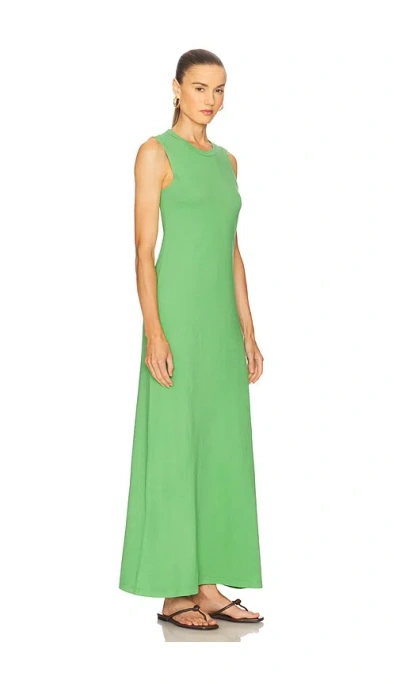 Leset Margo Sleeveless Maxi Dress Grass In Green