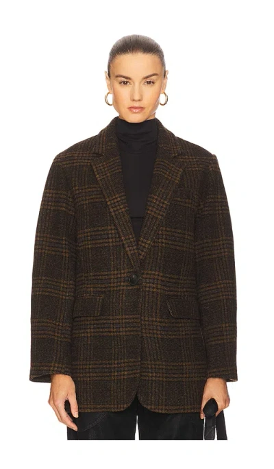 Isabel Marant Étoile Womens Gesina Checked Blazer In Brown