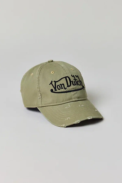 Von Dutch Cycled Dad Hat In Stone, Women's At Urban Outfitters In Gray