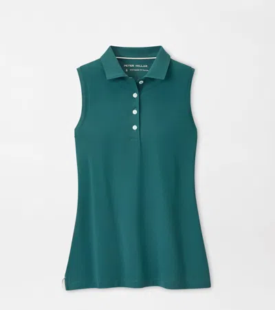 Peter Millar Banded Sport Mesh Sleeveless Button Polo