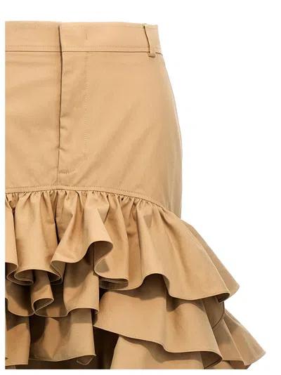 Moschino Maxi Skirt In Brown