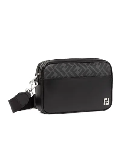 Fendi Adjustable Detachable Shoulder Strap Camera Case In Black
