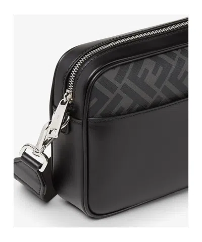 Fendi Adjustable Detachable Shoulder Strap Camera Case In Black