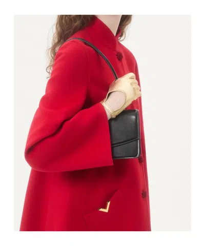Valentino Wool And Cashmere Coat In Red