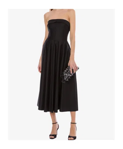 Alberta Ferretti Alberta Ferreti Wool Silk Dress In Black