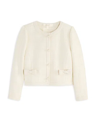 Loveshackfancy Girls' Palomina Jacket - Big Kid In White