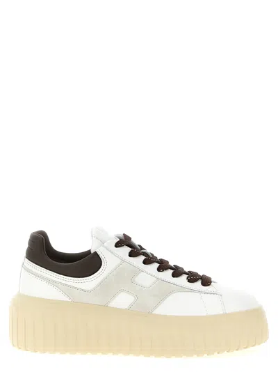 Hogan H-stripes Sneakers In White