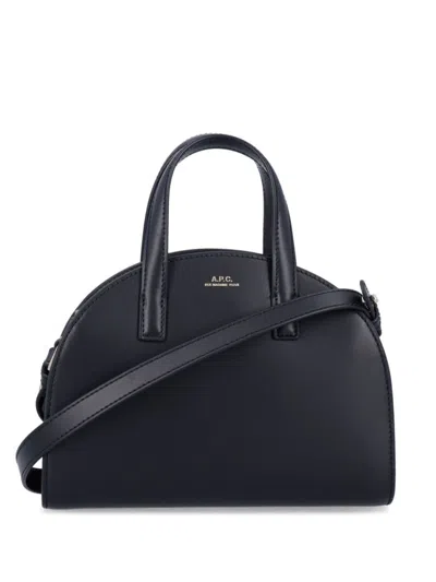 Apc A.p.c. Curved Silhouette Tote Bag In Black