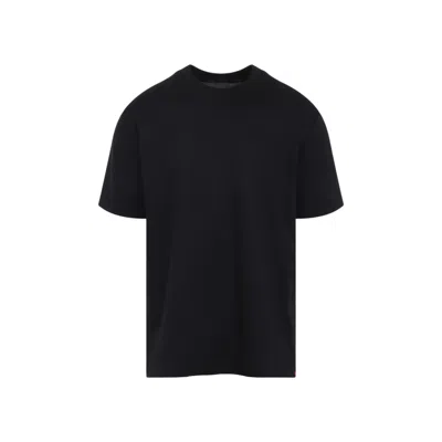 Kiton Short Sleeve Crew Neck T-shirt Design In Black
