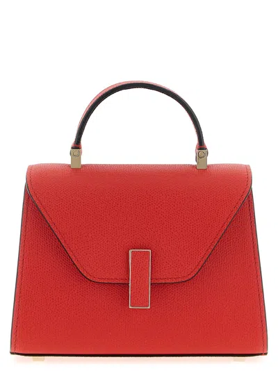 Valextra Iside Mini Textured-leather Tote In Red
