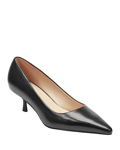 Marc Fisher Ltd Calynna Pointed Toe Kitten Heel Pump In Black