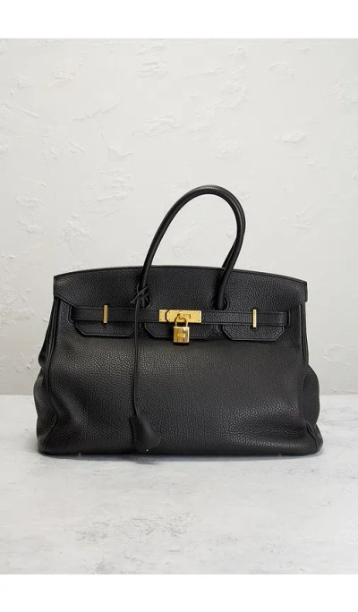 Fwrd Renew Hermes Togo Birkin 35 Handbag In Black