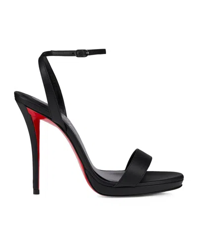 Christian Louboutin Miss Z Leather Red Sole Ankle-strap Sandals In Black