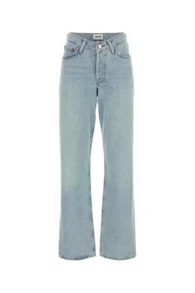 Agolde Lex Low Slung Baggy Jean In Reach In Blue