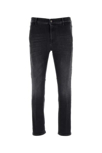 Pt Torino Jeans Denim Stretch Belt Loops In Black