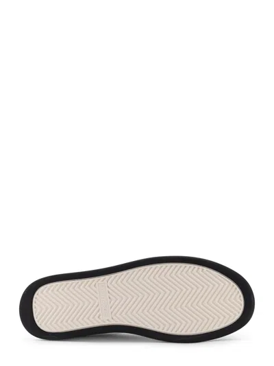 Saint Laurent White And Black Leather Sneakers In Multi