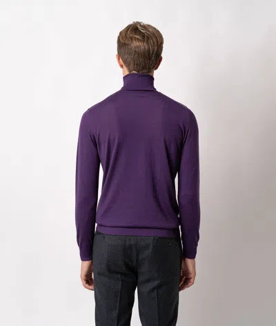 Larusmiani Turtleneck Sweater Pullman Sweater In Purple