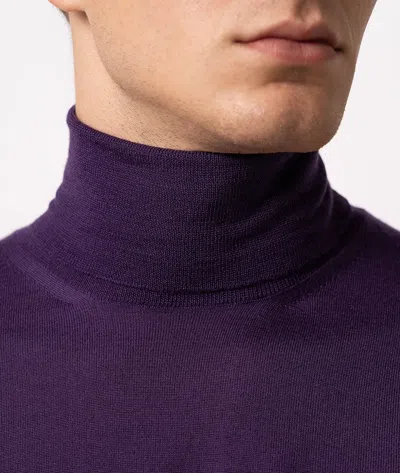 Larusmiani Turtleneck Sweater Pullman Sweater In Purple