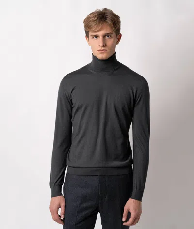 Larusmiani Turtleneck Sweater Pullman Sweater In Black