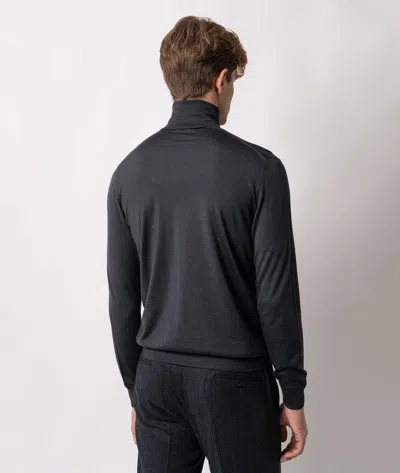 Larusmiani Turtleneck Sweater Pullman Sweater In Black