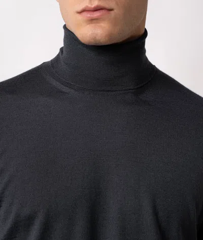 Larusmiani Turtleneck Sweater Pullman Sweater In Black