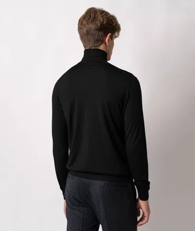 Larusmiani Turtleneck Sweater Pullman Sweater In Black