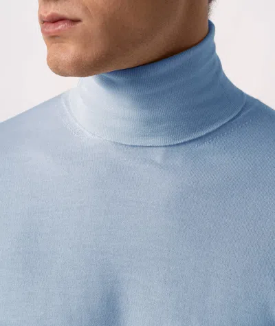 Larusmiani Turtleneck Sweater Pullman Sweater In Blue