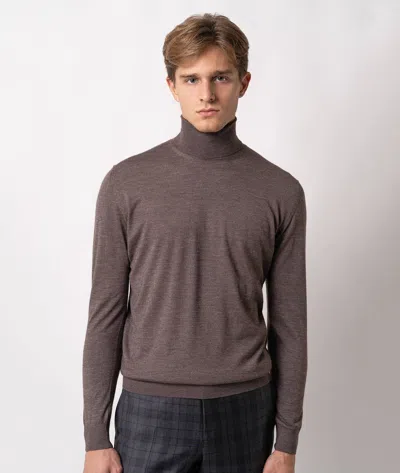 Larusmiani Turtleneck Sweater Pullman Sweater In Sand