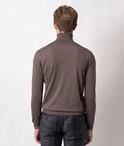 Larusmiani Turtleneck Sweater Pullman Sweater In Sand