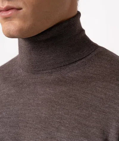 Larusmiani Turtleneck Sweater Pullman Sweater In Sand