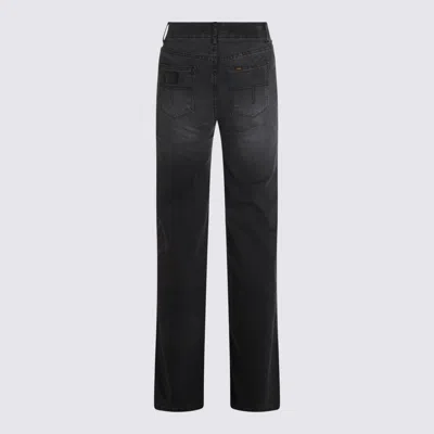 Lois Black Cotton Denim Jeans In Black