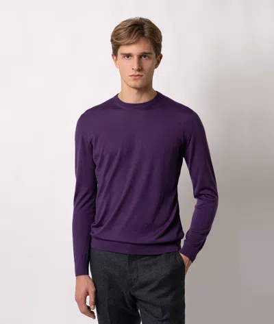 Larusmiani Sweater Pullman Sweater In Purple