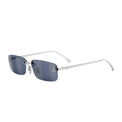 Fendi First Crystal Sunglasses In Silver