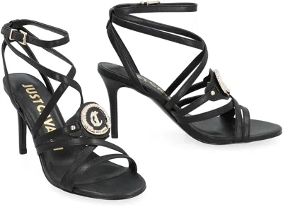 Just Cavalli Ivy Heeled Sandals In Black