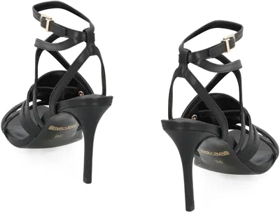 Just Cavalli Ivy Heeled Sandals In Black