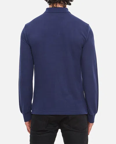 Polo Ralph Lauren Classic Long Sleeve Polo Shirt In Blue